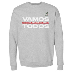 Mexico National Team 500 Level Vamos Todos Crewneck Sweatshirt Heather Gray - FIFA World CUP