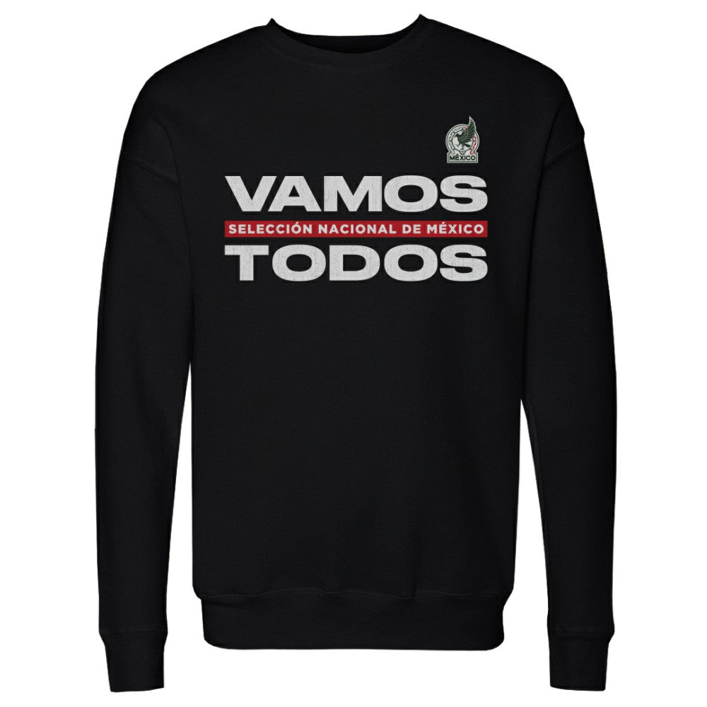 Mexico National Team 500 Level Vamos Todos Crewneck Sweatshirt Black - FIFA World CUP