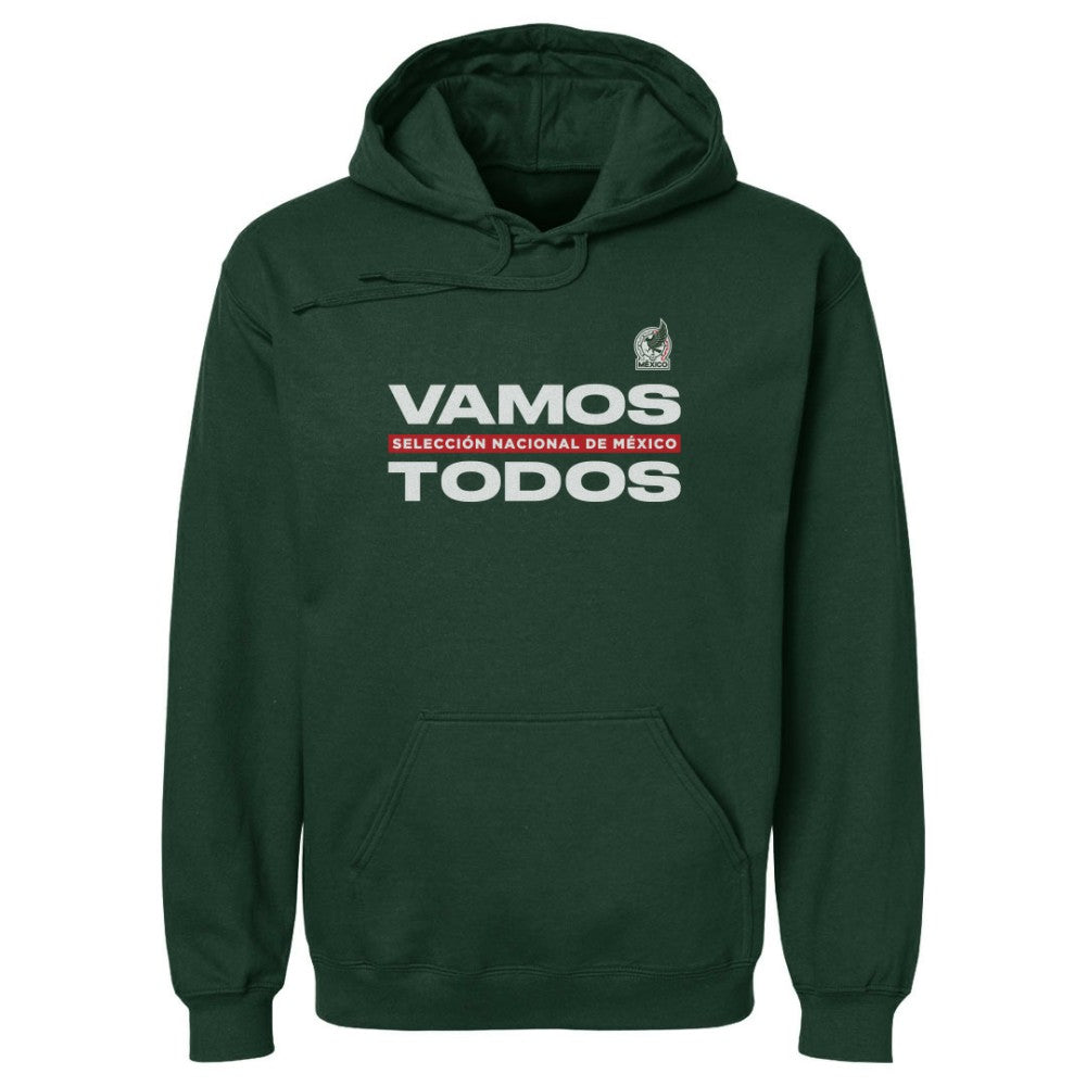 Mexico National Team 500 Level Vamos Todos Pullover Hoodie Dark Green - FIFA World CUP