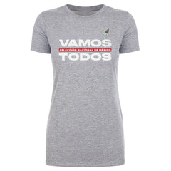 Mexico National Team 500 Level Women's Vamos Todos T-Shirt Heather Gray - FIFA World CUP