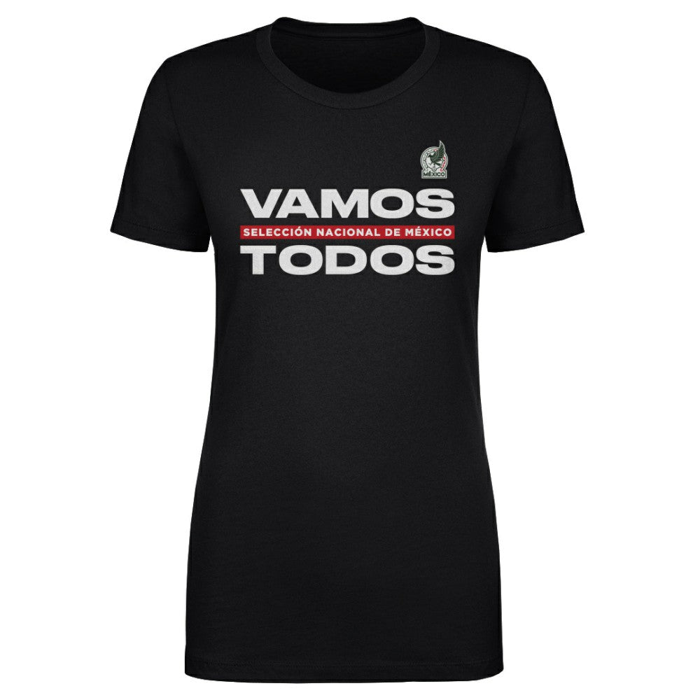 Mexico National Team 500 Level Women's Vamos Todos T-Shirt Black - FIFA World CUP