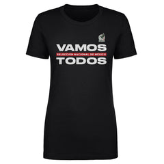 Mexico National Team 500 Level Women's Vamos Todos T-Shirt Black - FIFA World CUP