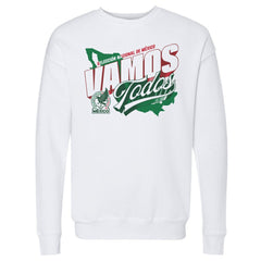 Mexico National Team 500 Level Vamos Todos Country Crewneck Sweatshirt White - FIFA World CUP