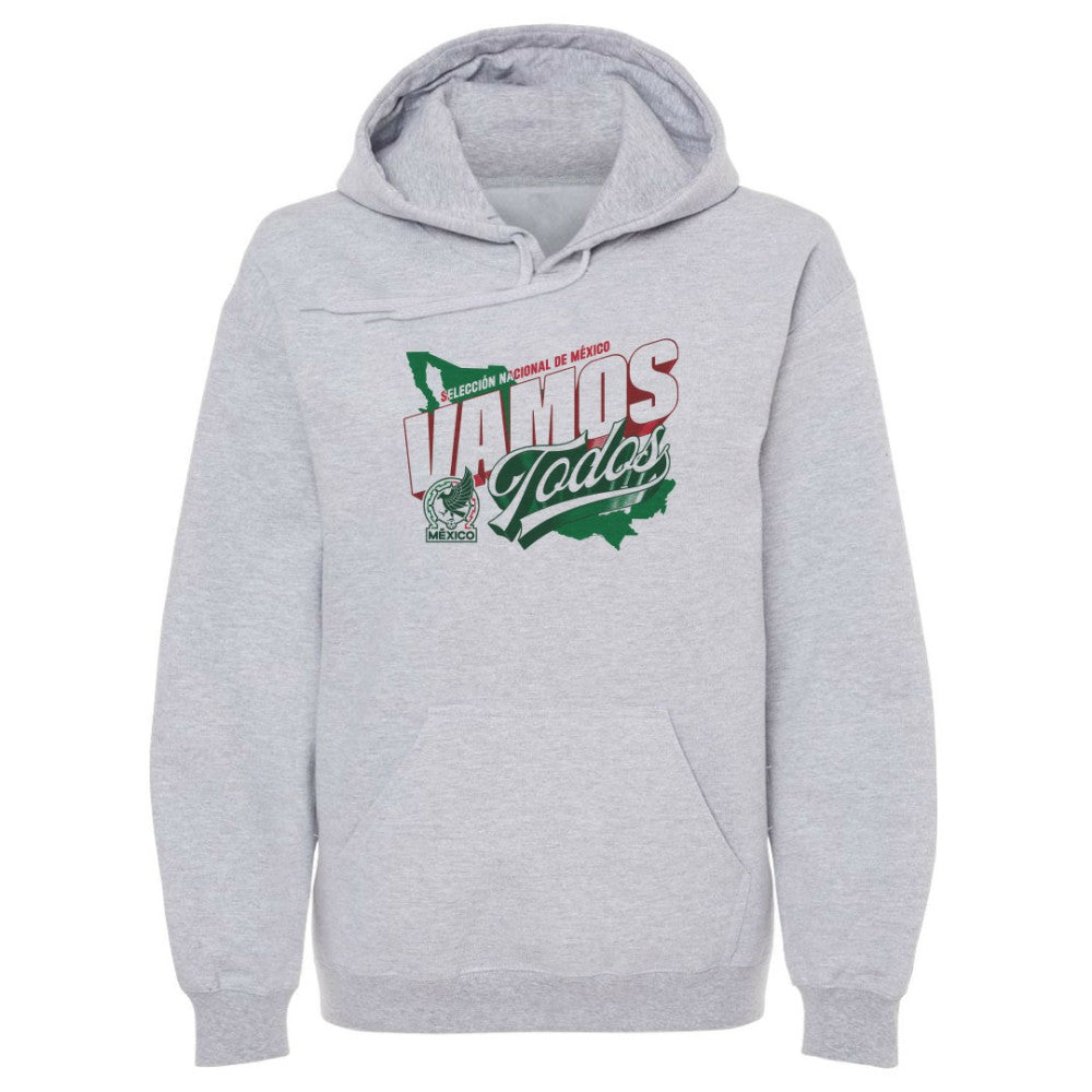 Mexico National Team 500 Level Vamos Todos Country Pullover Hoodie Gray - FIFA World CUP