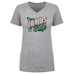 Mexico National Team 500 Level Women's Vamos Todos Country V-Neck T-Shirt Heather Gray - FIFA World CUP