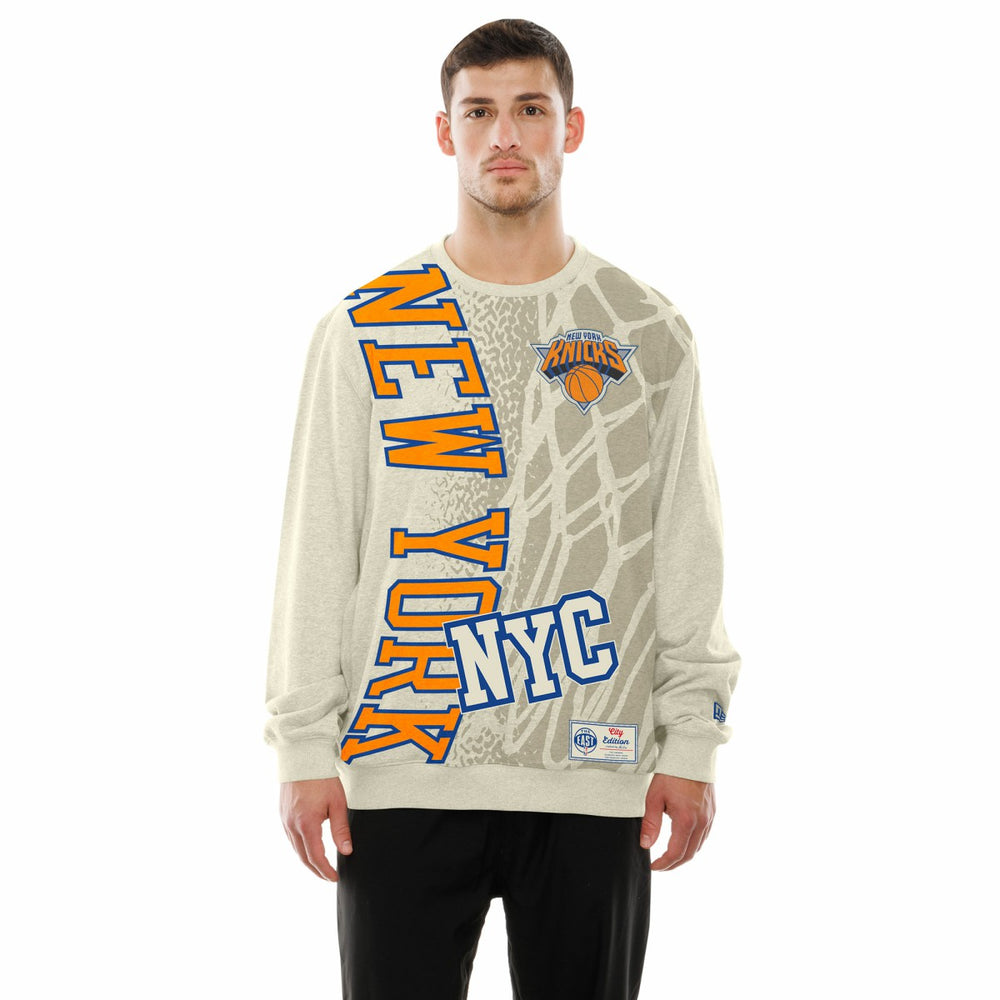 New York Knicks 2025/26 City Edition Sweatshirt Tan - NBA