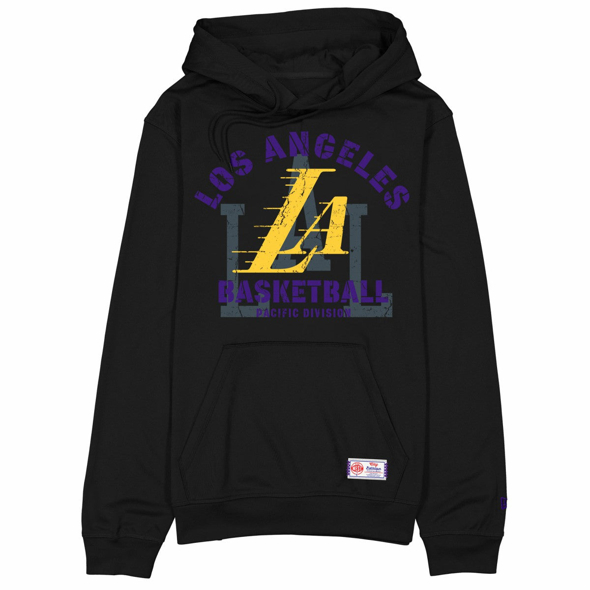 Los Angeles Lakers 2025/26 City Edition Fleece Hoodie Black - NBA