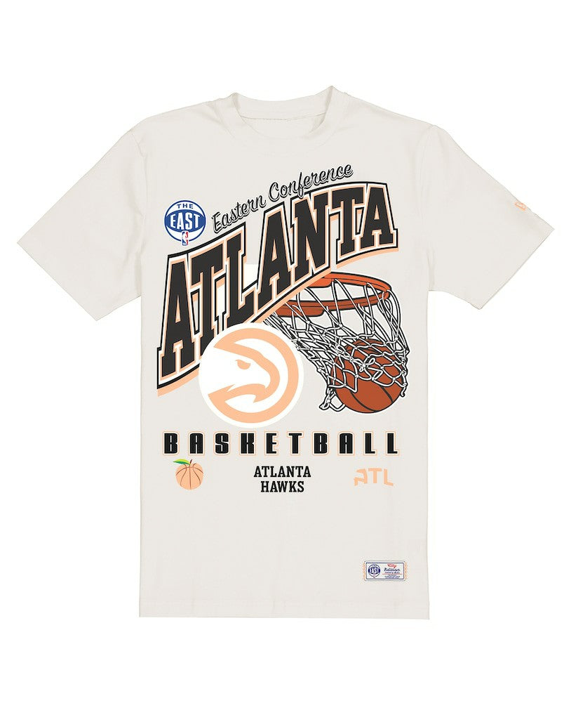 Atlanta Hawks Oversized City Edition Remix Vintage T-Shirt Cream - NBA