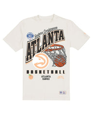 Atlanta Hawks Oversized City Edition Remix Vintage T-Shirt Cream - NBA