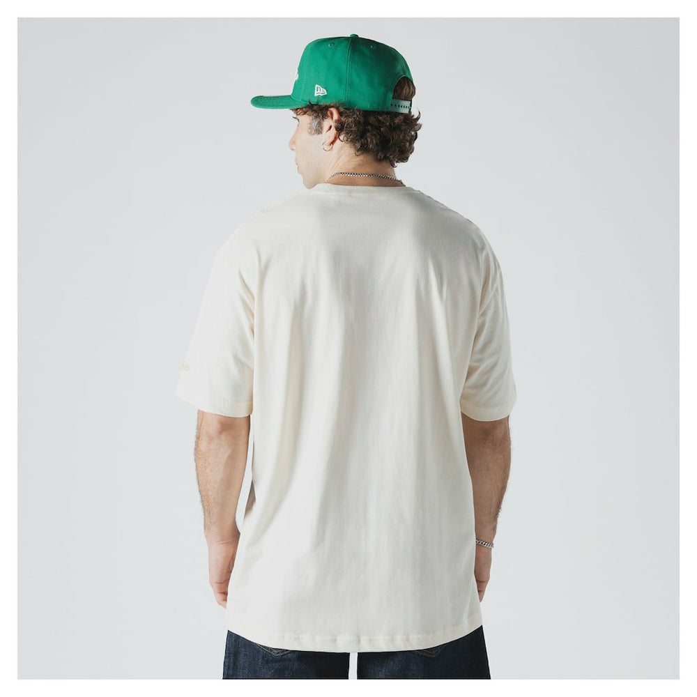 Boston Celtics Oversized City Edition Remix Vintage T-Shirt Cream - NBA