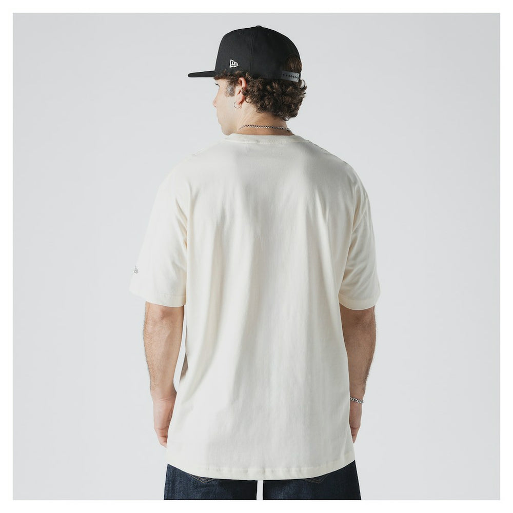 Brooklyn Nets Oversized City Edition Remix Vintage T-Shirt Cream - NBA
