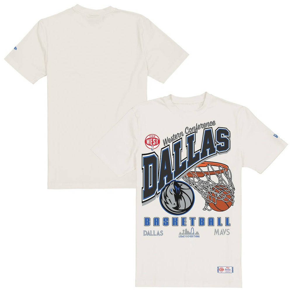 Dallas Mavericks Oversized City Edition Remix Vintage T-Shirt Cream - NBA