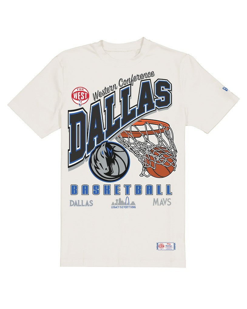 Dallas Mavericks Oversized City Edition Remix Vintage T-Shirt Cream - NBA