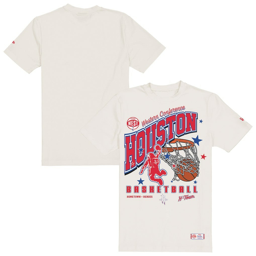 Houston Rockets Oversized City Edition Remix Vintage T-Shirt Cream - NBA