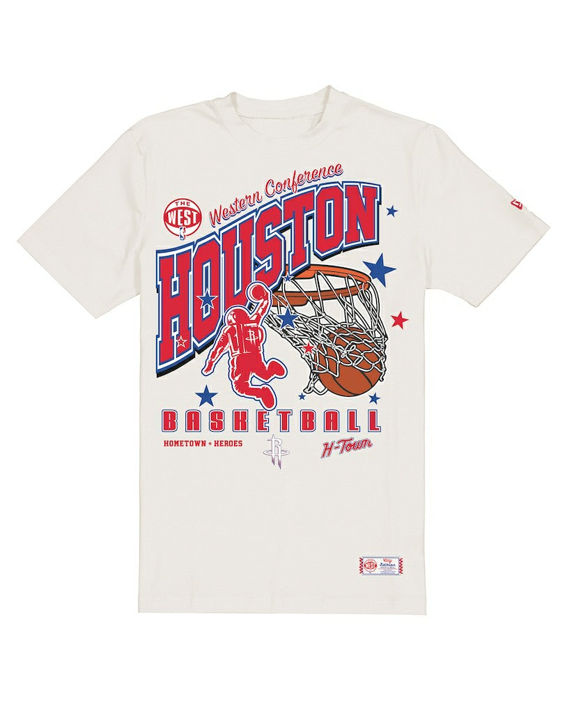 Houston Rockets Oversized City Edition Remix Vintage T-Shirt Cream - NBA