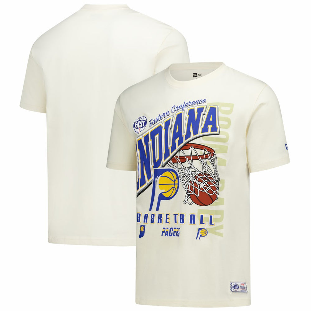 Indiana Pacers Oversized City Edition Remix Vintage T-Shirt Cream - NBA
