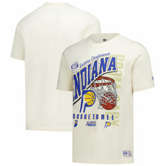 Indiana Pacers Oversized City Edition Remix Vintage T-Shirt Cream - NBA