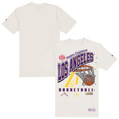 Los Angeles Lakers Oversized City Edition Remix Vintage T-Shirt Cream - NBA