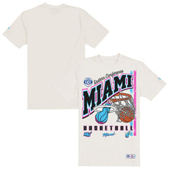 Miami Heat Oversized City Edition Remix Vintage T-Shirt Cream - NBA