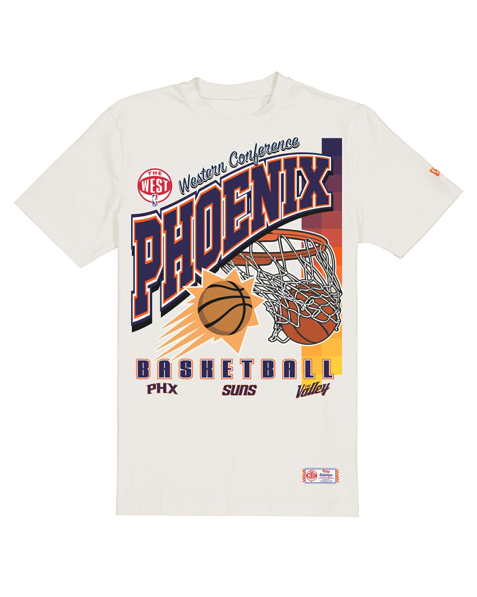 Phoenix Suns Oversized City Edition Remix Vintage T-Shirt Cream - NBA