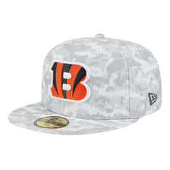 Cincinnati Bengals New Era 2025 Salute to Service Fan Pack 59FIFTY Fitted Hat White | NFL