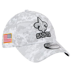 New Orleans Saints New Era 2025 Salute to Service Digital Camo Fan Pack 39THIRTY Flex Hat White | NFL
