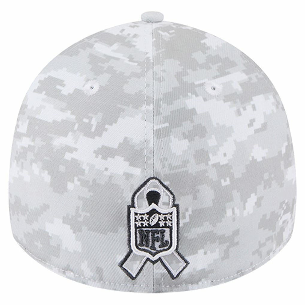 New Orleans Saints New Era 2025 Salute to Service Digital Camo Fan Pack 39THIRTY Flex Hat White | NFL