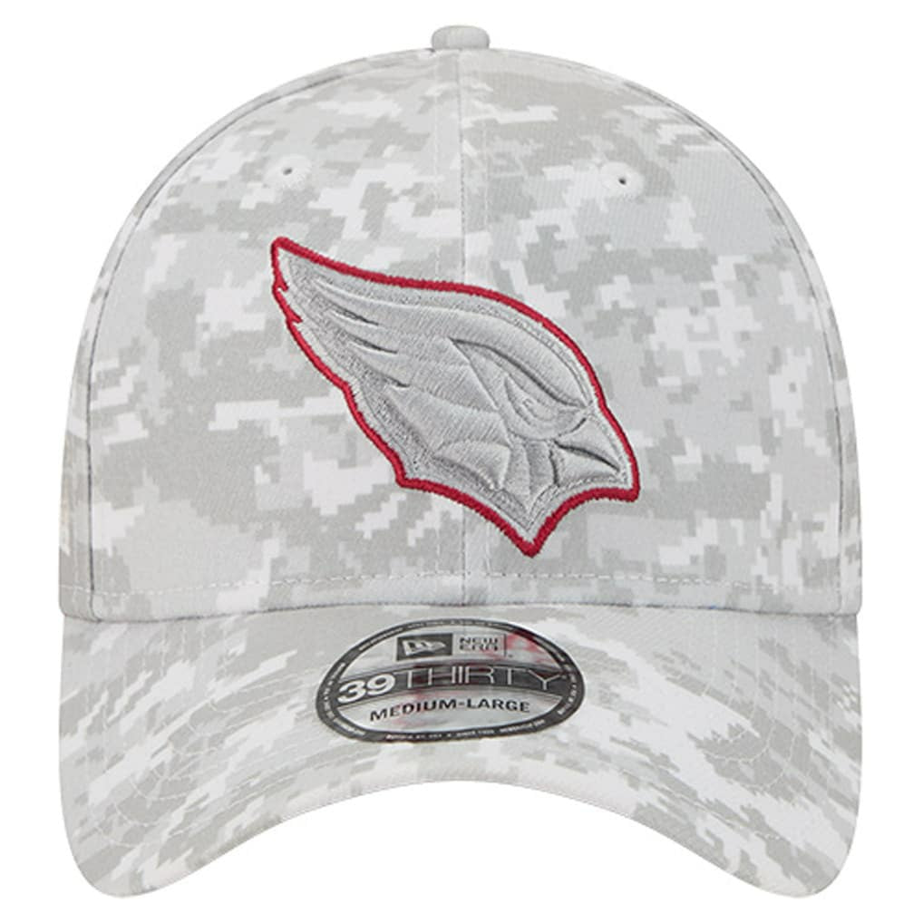 Arizona Cardinals New Era 2025 Salute to Service Digital Camo Fan Pack 39THIRTY Flex Hat White | NFL