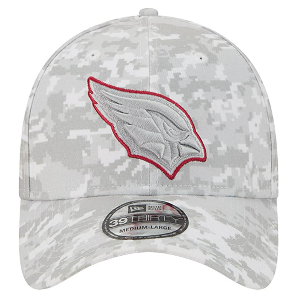 Arizona Cardinals New Era 2025 Salute to Service Digital Camo Fan Pack 39THIRTY Flex Hat White | NFL