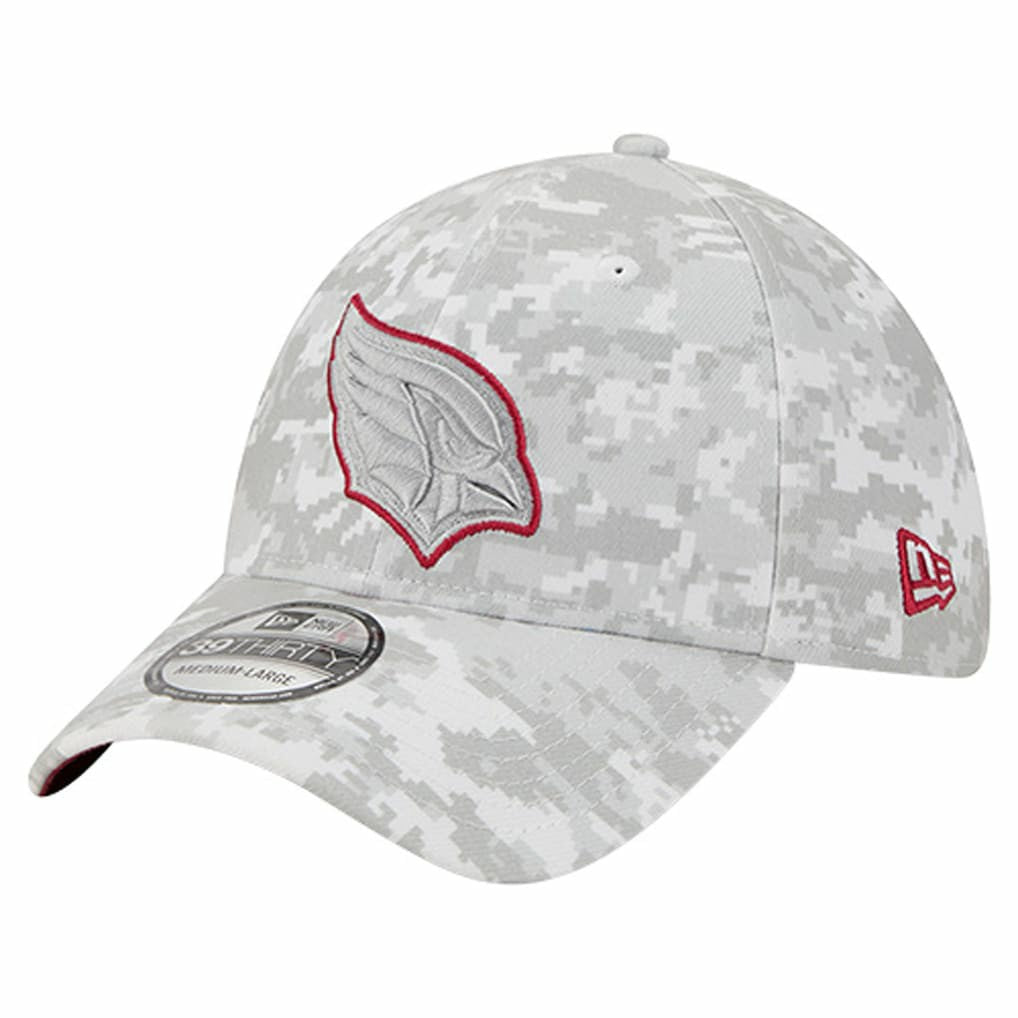 Arizona Cardinals New Era 2025 Salute to Service Digital Camo Fan Pack 39THIRTY Flex Hat White | NFL
