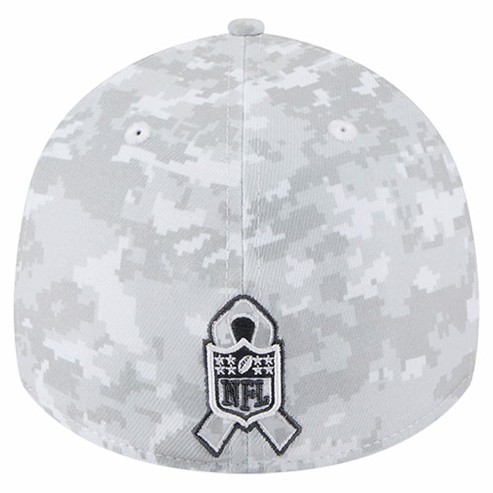 Baltimore Ravens New Era 2025 Salute to Service Digital Camo Fan Pack 39THIRTY Flex Hat White | NFL