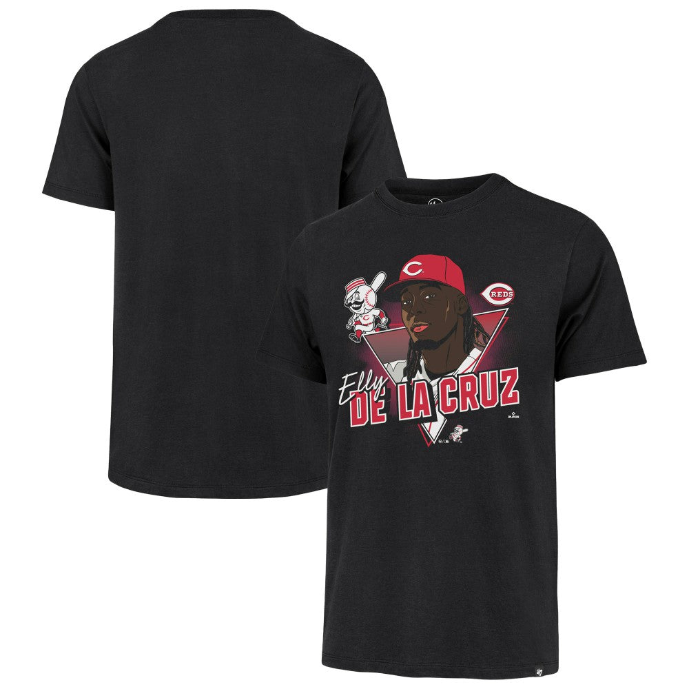 Elly De La Cruz Cincinnati Reds '47 Player Caricature Franklin T-Shirt - MLB