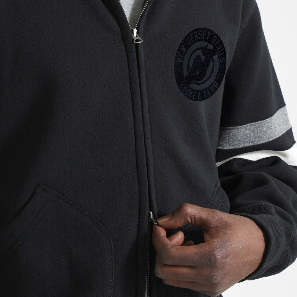 New Jersey Devils Todd Snyder Full-Zip Fleece Jacket - Black - NHL