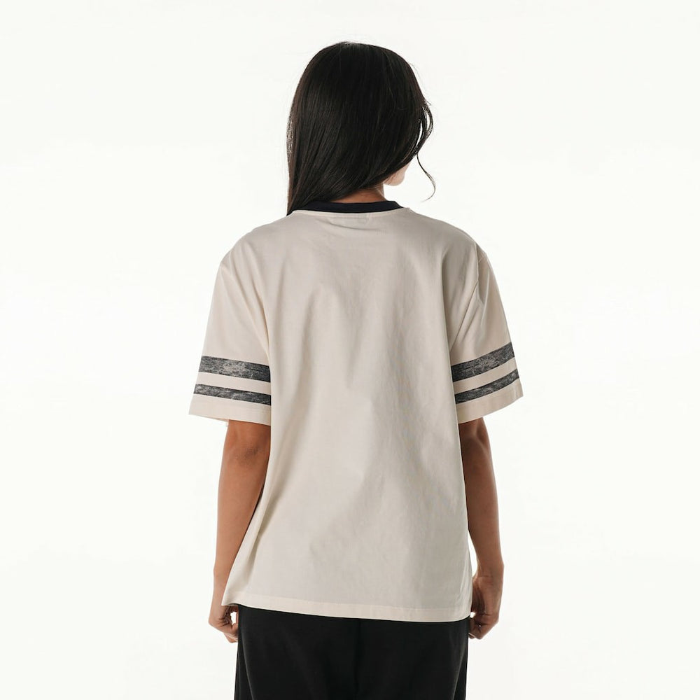 Arizona Cardinals The Wild Collective Women's Vintage Drop Shoulder Oversized Boyfriend T-Shirt Cream | NFL