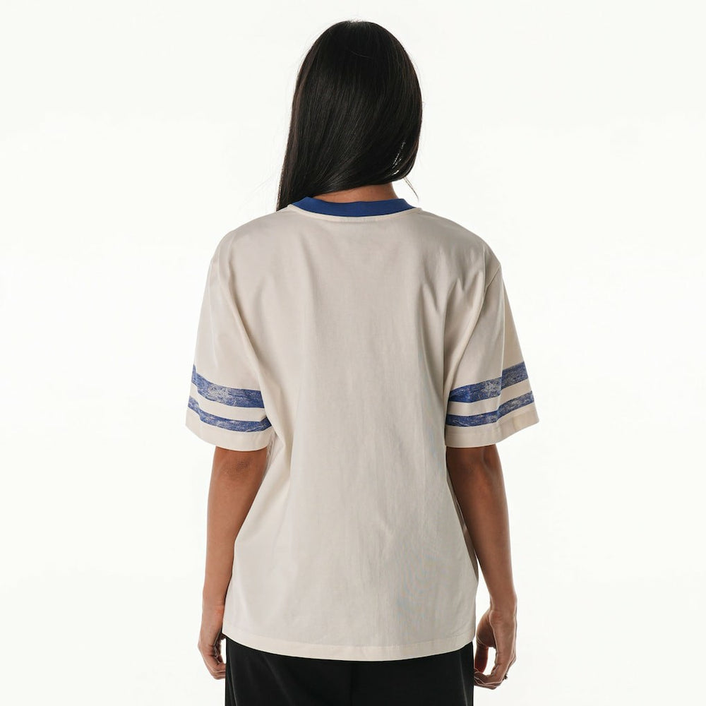 Buffalo Bills The Wild Collective Women's Vintage Drop Shoulder Oversized Boyfriend T-Shirt Cream | NFL