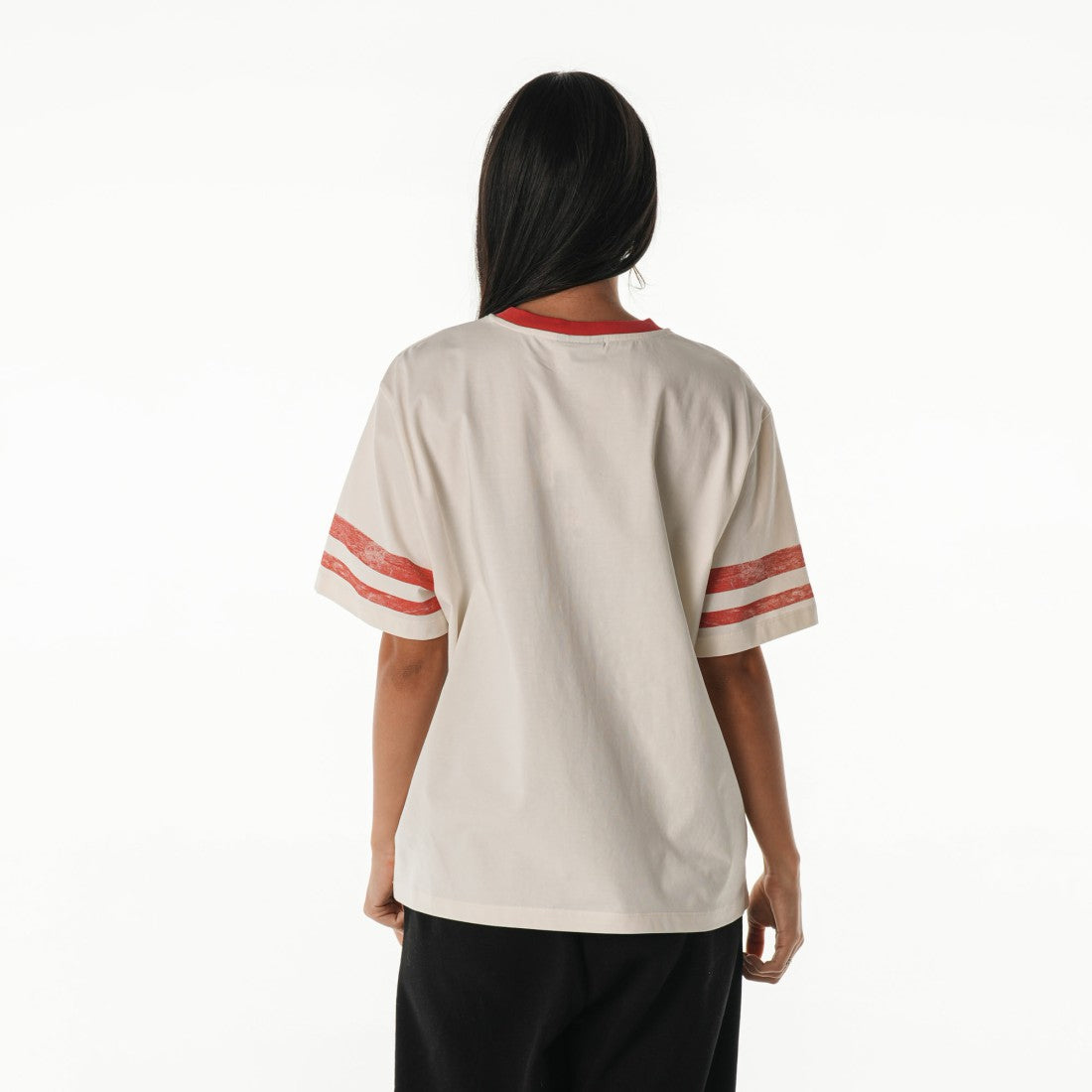 Tampa Bay Buccaneers The Wild Collective Women's Vintage Drop Shoulder Oversized Boyfriend T-Shirt Cream | NFL