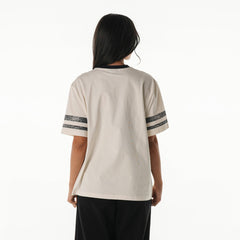 Seattle Seahawks The Wild Collective Women's Vintage Drop Shoulder Oversized Boyfriend T-Shirt Cream | NFL