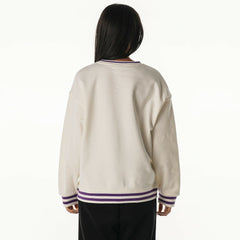 Minnesota Vikings The Wild Collective Women's Oversized Vintage French Terry Sweatshirt Cream | NFL