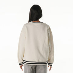 Pittsburgh Steelers The Wild Collective Women's Oversized Vintage French Terry Sweatshirt Cream | NFL