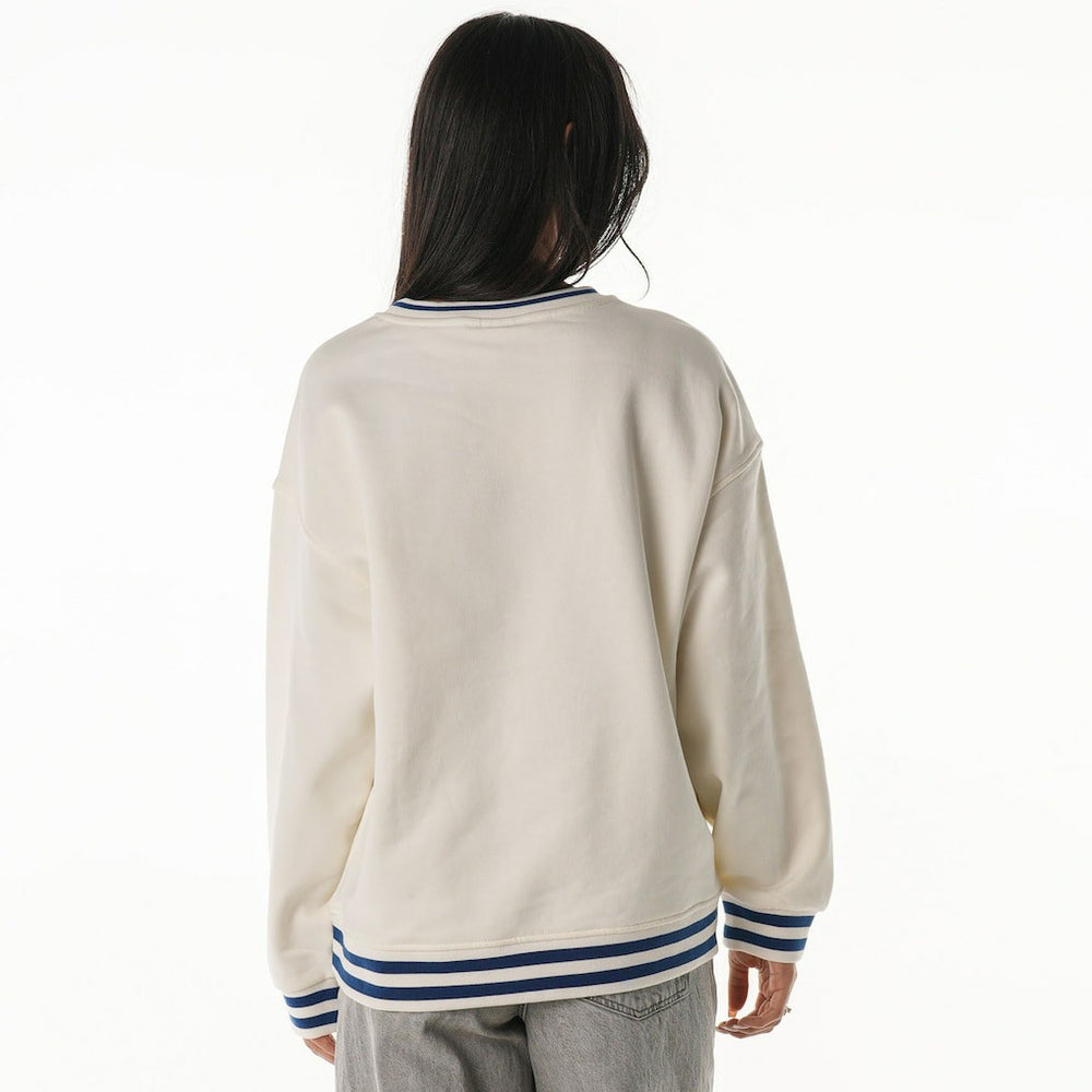 Buffalo Bills The Wild Collective Women's Oversized Vintage French Terry Sweatshirt Cream | NFL