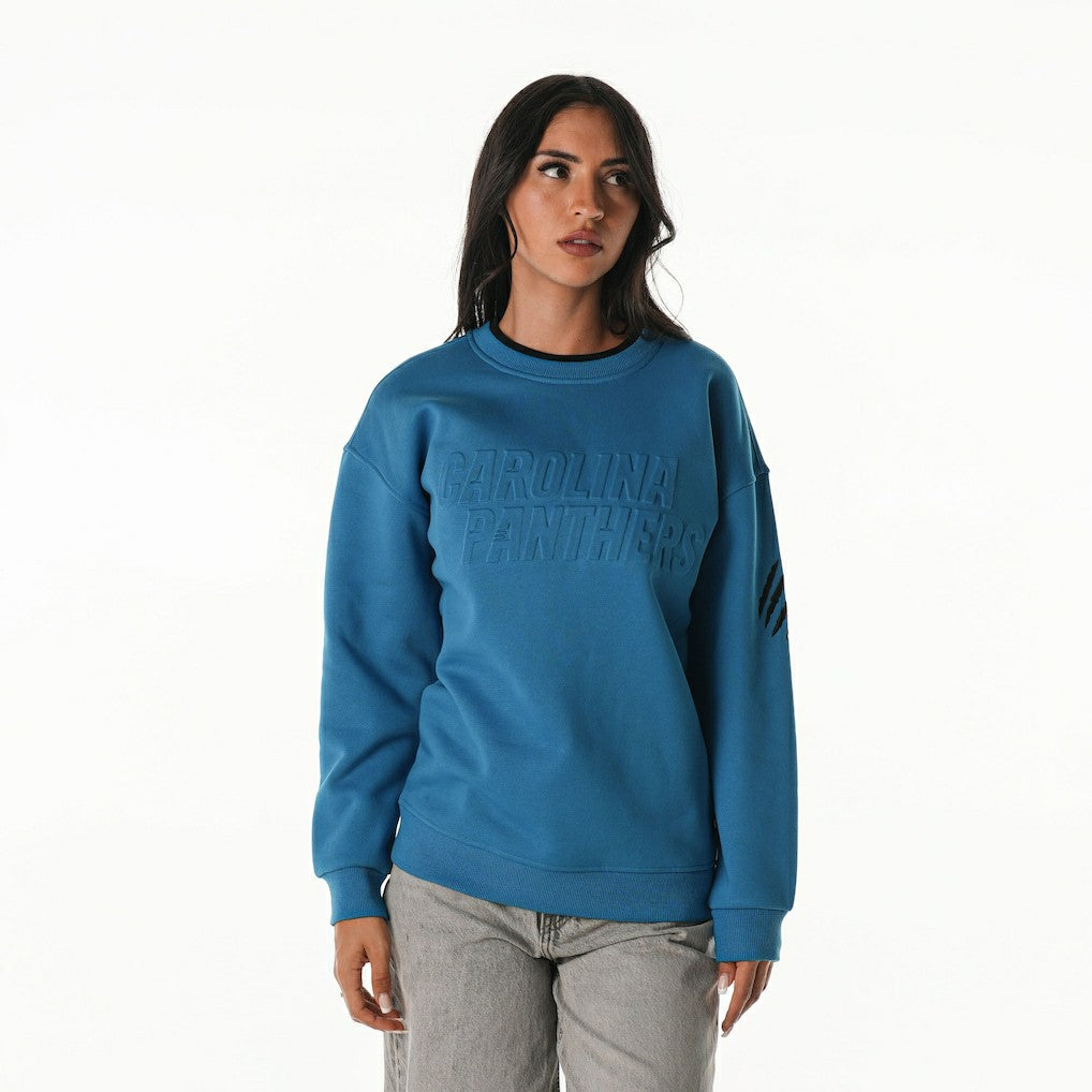 Carolina Panthers The Wild Collective Unisex Fleece Sweatshirt Blue | NFL