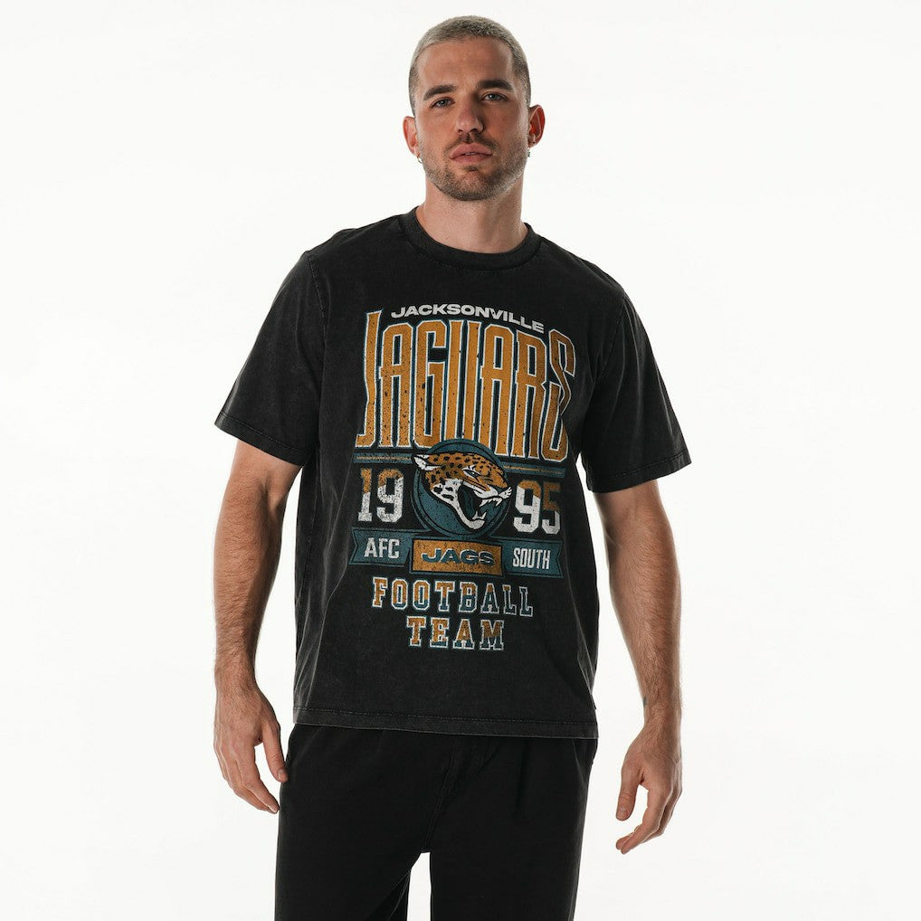 Jacksonville Jaguars The Wild Collective Unisex Band T-Shirt Black | NFL