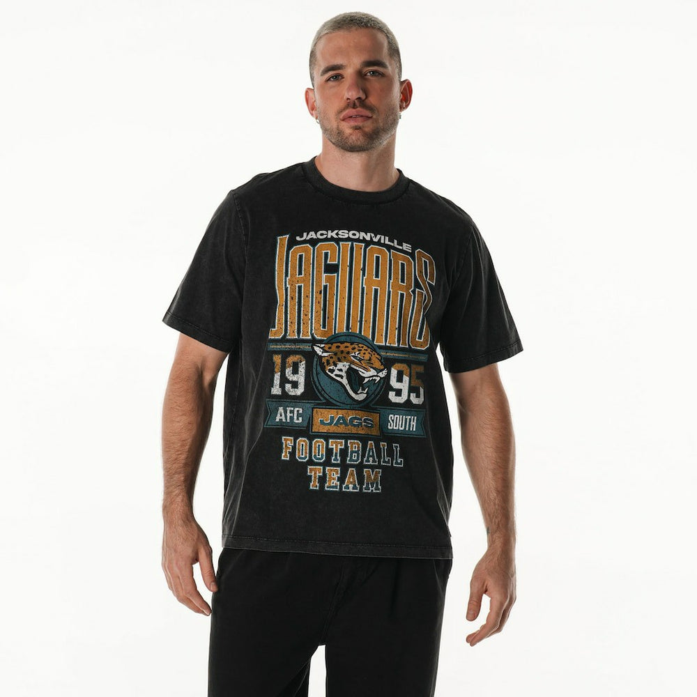 Jacksonville Jaguars The Wild Collective Unisex Band T-Shirt Black | NFL
