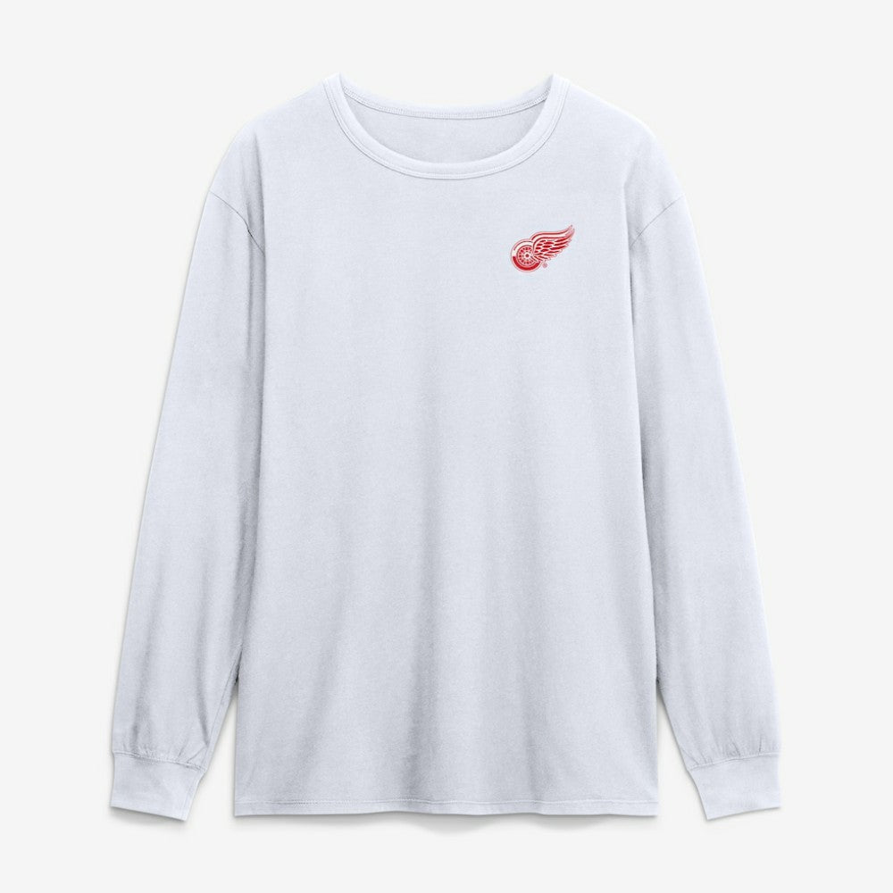 Detroit Red Wings Fanatics Game Long Sleeve T-Shirt - White - NHL