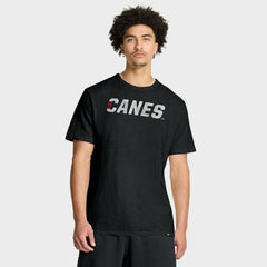 Carolina Hurricanes Fanatics Play Distressed Wordmark Stadium Slub T-Shirt - Black - NHL