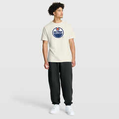 Edmonton Oilers Fanatics Stadium Slub T-Shirt - Cream - NHL