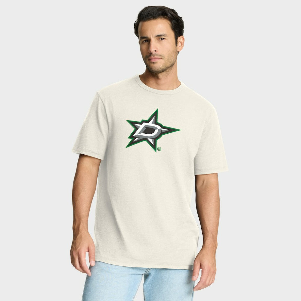 Dallas Stars Fanatics Stadium Slub T-Shirt - Cream - NHL