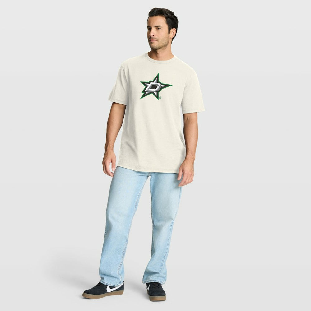 Dallas Stars Fanatics Stadium Slub T-Shirt - Cream - NHL