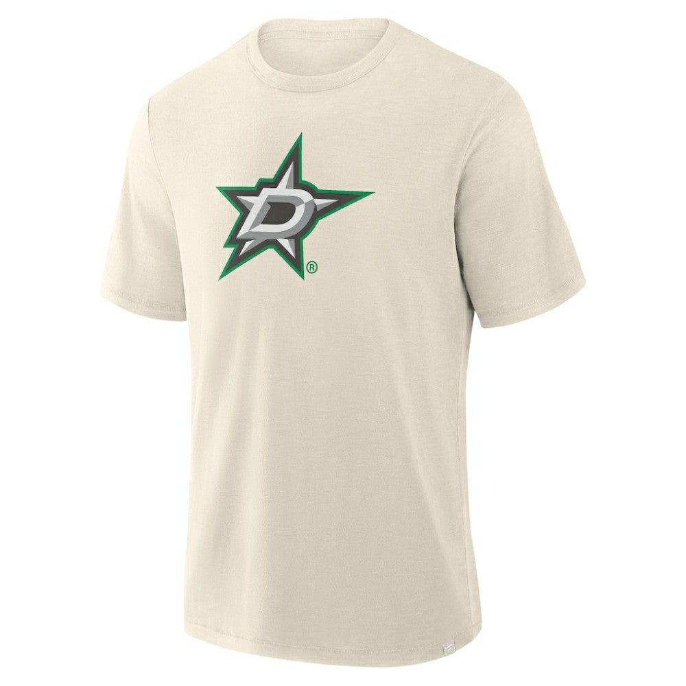 Dallas Stars Fanatics Stadium Slub T-Shirt - Cream - NHL