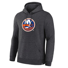 New York Islanders Fanatics Essential Hoodie - Heather Charcoal - NHL